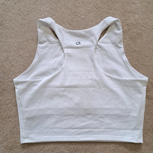 Gap Fit Set Of 2 Tank Bras White Black Sports Bra Size Large Activewear Top - Picture 7 of 13